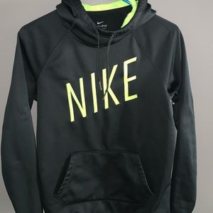 Black with Neon print nike hoodie